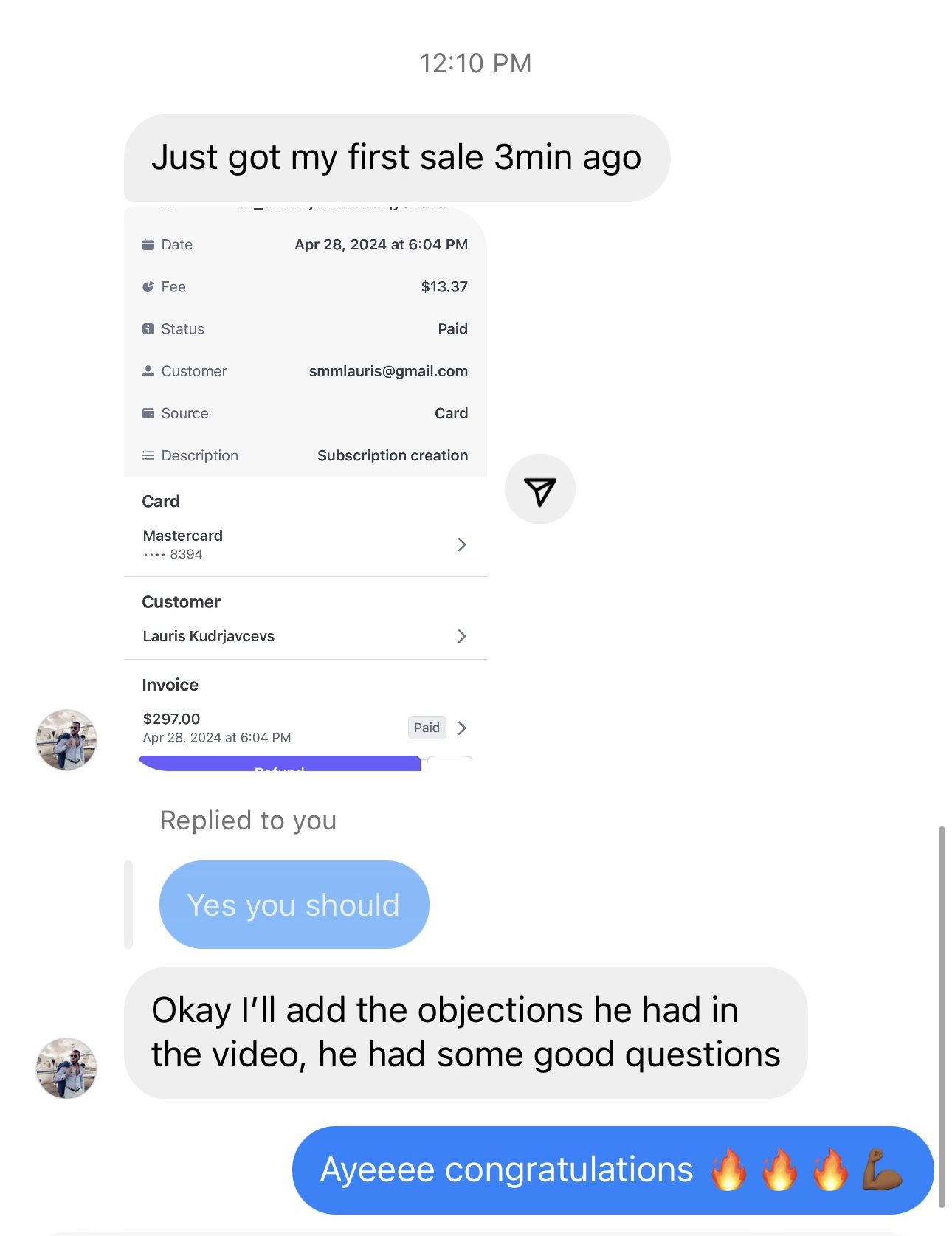 Member success post