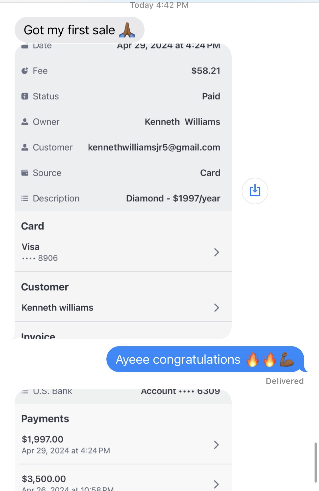 Member success post